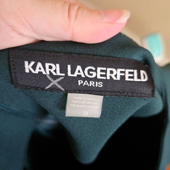 Karl Lagerfeld Tulip Sleeve Dress - Picture 9 of 9